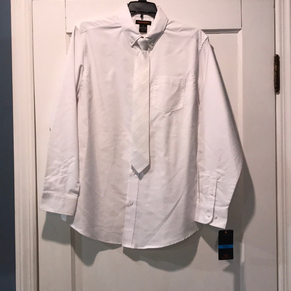 Dockers white dress shirt